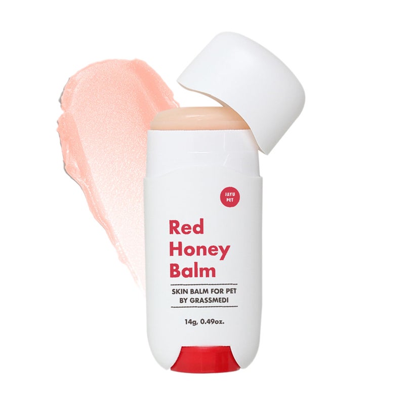 JAYU PET Red Honey Balm - Long Lasting Dog Cat Skin Nose Paw Wax Balm, Anti Slip & Help Reduce Licking, Dry Cracked Chapped Pad Soothing Butter, Pet Hotspots Itchy Allergy Relief Moisturizer 0.5 oz. - Image 1